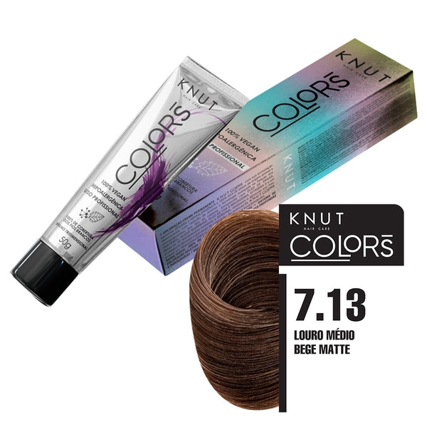 KNUT COLORS 50G COR 7.13 LOURO MEDIO BEGE MATTE