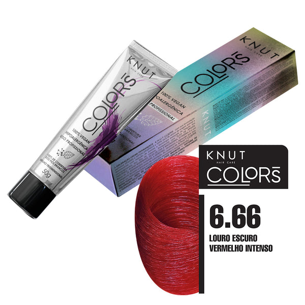 KNUT COLORS 50G COR 6.66 LOURO ESCURO VERMELHO INTENSO